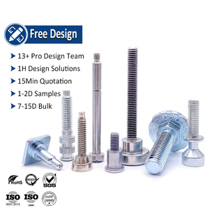 Soket makinesi vida 304 metrik düz yuvası iso7customized özelleştirilmiş özel kafa galvanizli özel omuz vidalar bağlantı elemanları - Product Image 1