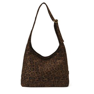 Borsa Vintage in Finta Pelle Scamosciata con Logo Personalizzato per Donna, Stampa Leopardata, Grande Capacità, Tracolla Versatile, Borsa a Spalla - Product Image 6