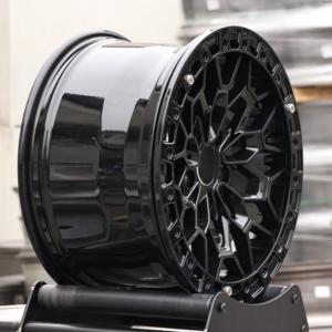 HTOR 17 <span class=keywords><strong>18</strong></span> 19 Roues Beadlock noires de 20 pouces 5X112 5X120 Roues de camionnette et de SUV forgées au design maillé pour Range <span class=keywords><strong>Rover</strong></span> Defender Q7 X5 - Product Image 4