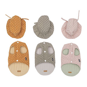 Chapéu de renda para <span class=keywords><strong>pet</strong></span>, chapéu de dois lados, colete reto personalizável, roupas bonito para animais de estimação - Product Image 5