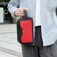 Bolsos de Mano de Piel Sintética de Alta Gama para Hombre, Modernos y a la Moda, con Cierre de Cremallera y Forro de Poliéster