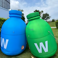 Modelo de botella de medicina inflable de marca personalizada con forma de botella de bebida inflable réplicas para promoción de publicidad de productos