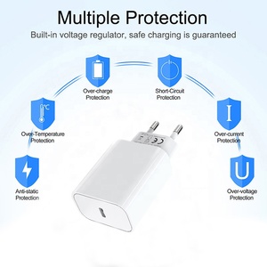 Cargador de Pared Premium con Certificación CE RoHS y Enchufe UE, Carga Rápida PD 20W USB-C Tipo C, Adaptador de Corriente para <span class=keywords><strong>iPhone</strong></span> 17/16/15 y Samsung - Product Image 4