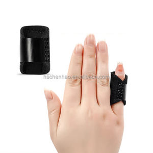 Bidai jari, penyangga jari pemicu Universal untuk patah, nyeri Arthritis dan nyeri keseleo, belat untuk tengah, indeks, cincin (hitam) - Product Image 5