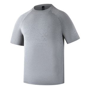Camiseta Deportiva Ultraligera para Hombre, Sin Costuras, de Secado Rápido, Cationica, Transpirable, Cuello Redondo, para Verano, Fitness - Product Image 4