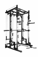 Máquina Comercial Multifunción para Sentadillas, Máquina Smith, Entrenamiento de Cuerpo Completo, Levantamiento de Pesas, Dominadas, Estación de Gimnasio y Fitness