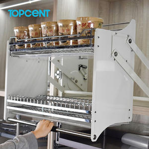 TOPCENT Design moderne extractible armoire murale de rangement coulissante panier de levage armoire de cuisine armoire de rangement système de levage - Product Image 2