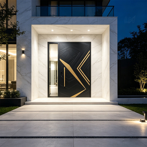 High-End Aluminum Thermally Broken Pivot Front Entry <strong>Door</strong> for Modern Exterior Waterproof <strong>Best</strong> Pivot <strong>Door</strong> for Residential Villa - Product Image 1