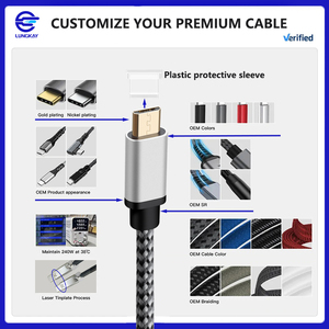 Lung Kay 1.83M <span class=keywords><strong>USB</strong></span> <span class=keywords><strong>Micro</strong></span> Cáp Nhanh Chóng Sạc 480Mbps Tốc Độ Truyền Với Vàng-Mạ Phích Cắm Tinh Khiết Đồng <span class=keywords><strong>USB</strong></span> 2.0 <span class=keywords><strong>Micro</strong></span> Cáp - Product Image 4