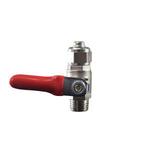 Válvula de bola metálica de 1 pulgada de alto flujo para purificador de agua, conexión a tubería de PE, operación manual - Product Image 4