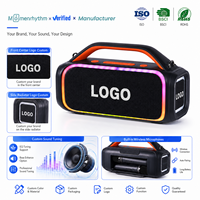 Système audio professionnel avec deux micros, enceintes DJ, karaoké, badge OEM, finition noire classique, sortie à faible distorsion, idéal pour le bureau, pack cadeau