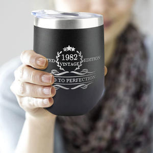 <span class=keywords><strong>Verres</strong></span> <span class=keywords><strong>à</strong></span> café, <span class=keywords><strong>bière</strong></span> et vin en acier inoxydable 304SS, sans pied, en forme d'œuf, 350 ml (12 oz), 100 couleurs, écologiques, impression personnalisée, OEM/ODM - Product Image 2