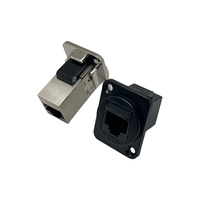 8P8C Adaptateur réseau Prise Cat5e Cat6 Rj45 Jack trapézoïdal Jack modulaire Connecteur droit Répartiteur Rj45 Connecteur adaptateur Rj45