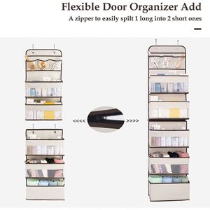 New Storage Organization Wall Mount Over the Door Clear Window Hanging Pocket Organizer - Product Image 4