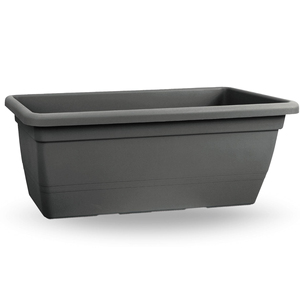 Jardinière rectangulaire ANTHEA 100LT 100x45x40cm en plastique anthracite - Product Image 1