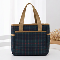 Sac décontracté léger pour femmes, design multi-poches, bandoulière réglable, sac à bandoulière en tissu composite souple, sac fourre-tout pour les déplacements quotidiens