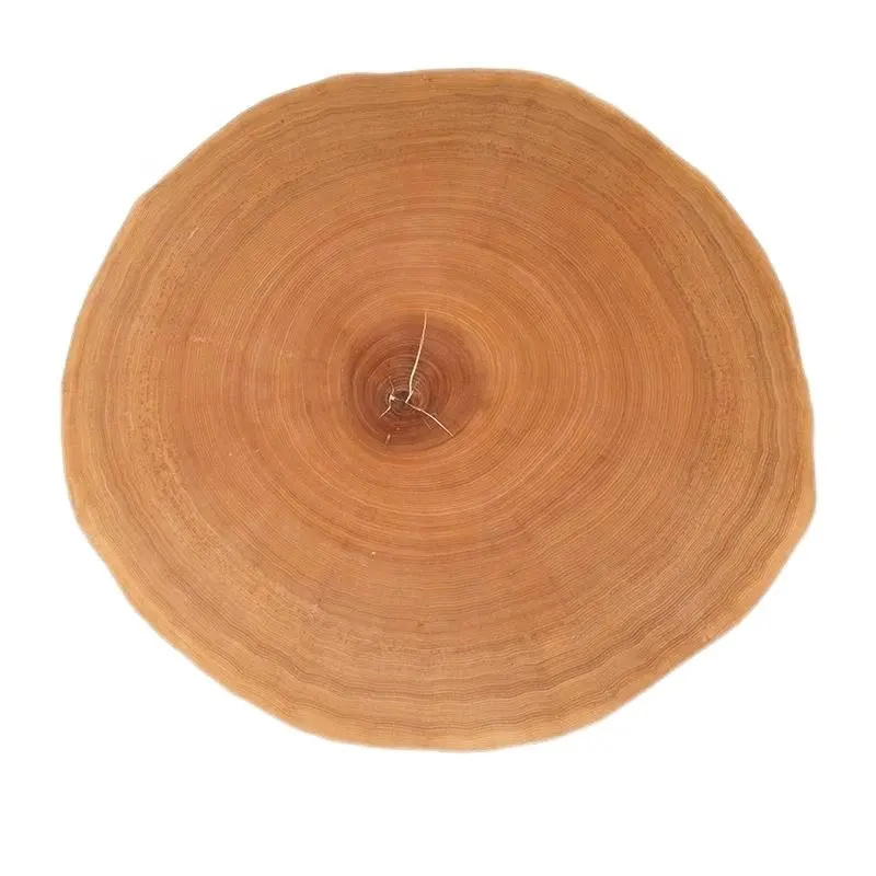 लकड़ी की मेज के लिए विदेशी प्राकृतिक चीनी राख गोल लकड़ी की मेज सतह डिय मिल काम
