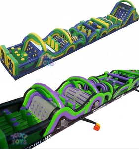 XIXI TOYS Juegos de carrera de obstáculos inflables de 33m de largo para adultos Modular Boot Camp Sport Castle - Product Image 4