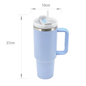Gobelet isotherme en acier inoxydable à double paroi de 40 oz avec logo personnalisé, tasse à café de voyage, gobelet de 40 oz avec poignée - Product Image 5