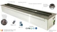 Insert de cheminée électrique moderne à vapeur d'eau 3D en acier, écologique, intelligent, avec LED et télécommande via application, pour hôtels et foyers