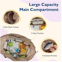 Nouveau sac à langer, sac à main grande capacité, sac de voyage avec isolation respirante, sac d'hôpital, sac de maternité, boîte à sucettes