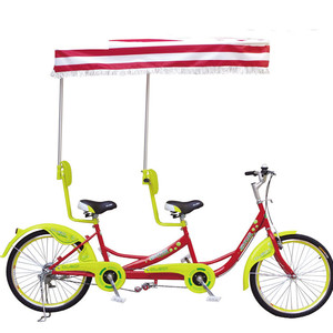 Vélo Quad Surrey à 4 roues pour 1 ou 2 personnes, selle en cuir souple, compatible avec le cyclisme - Product Image 4