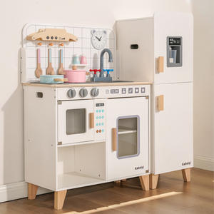 <span class=keywords><strong>Cuisine</strong></span> en bois d'intérieur écologique et non toxique, ensemble de jeu unisexe adapté aux bébés, jouets de <span class=keywords><strong>cuisine</strong></span> combinés, maison de poupée, jeu d'imitation - Product Image 2