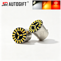Ampoule LED de voiture 12V 24V 1156 1157, clignotant BA15S BAY15D BAU15S S25 T20 7440 4014 18SMD, feu stop automatique, feu de recul rouge ambre