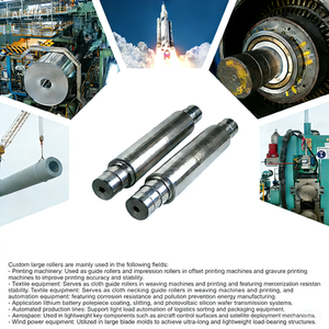 Arbre <span class=keywords><strong>de</strong></span> rouleau <span class=keywords><strong>de</strong></span> presse robuste en acier forgé sur mesure, pour rouleau <span class=keywords><strong>de</strong></span> support et rouleau d'entraînement principal, pour presse à grande pression - Product Image 2