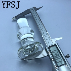 YFSJ แก้วโบโรซิลิเกตเนื้อเนียน ของเล่นนวดกระตุ้นต่อมลูกหมากทางทวารหนัก สำหรับผู้หญิงหรือผู้ชาย (แบบใส) - Product Image 5