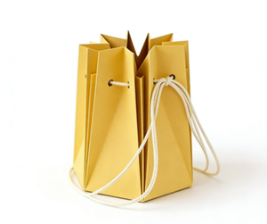 Custom kraft paper shopping bags with handles, eco-friendly and durable, suitable for retail and packaging. - Product Image 2