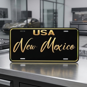 Placa <span class=keywords><strong>de</strong></span> Matrícula con Diseño Personalizado <span class=keywords><strong>de</strong></span> la Bandera del Estado <span class=keywords><strong>de</strong></span> Nuevo México, Decoración para Automóvil, Material <span class=keywords><strong>de</strong></span> Alta Calidad, Venta al por Mayor - Product Image 1
