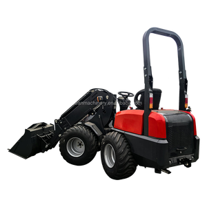 CE 인증 EPA 엔진 미니 스키드 스티어 로더, 2-4톤 정격 하중 프론트 엔드 트랙터 로더, 산업 플랜트용 무료 배송 - Product Image 5