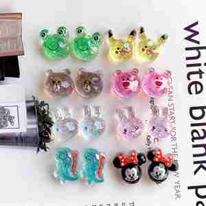 Paillettes Résine Charmes <span class=keywords><strong>Petit</strong></span> <span class=keywords><strong>Dinosaure</strong></span> Lapin Ours Diy Décor pour Téléphone Cas Pince À Cheveux - Product Image 1