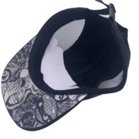 Gorra de Béisbol Deportiva de 5 Paneles de Sarga de Algodón de Alta Calidad, Ajustable con Broche de Plástico, Malla Ventilada para Deportes al Aire Libre, Unisex