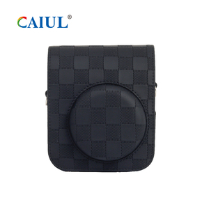 กระเป๋าใส่กล้องหนัง PU แบบวินเทจเคสป้องกันมินิน่ารักสำหรับกล้อง <span class=keywords><strong>Instax</strong></span> Mini11/12 DSLR - Product Image 4