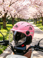 Casque de moto certifié 3C en ABS avec système de ventilation et lentille HD