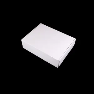 Caixas de embalagem dobráveis duráveis para transporte, branco, ondulado, pequeno, grande, médio, atacado, 13*8*2.5