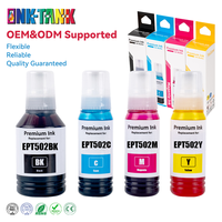 TINTA BOTOL EPT 502 EPT 5022 EPT 5023 EPT5024 Premium Warna Kompatibel Isi Ulang Berbasis Air untuk Printer Epson ET-2750