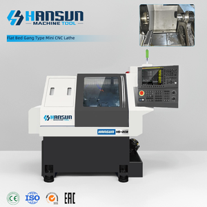 Tour CNC à lit plat de type gang de haute précision et automatique, modèle HS-20A - Product Image 1