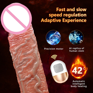 Châu Âu Bán Chạy nhất New <span class=keywords><strong>Big</strong></span> dildo rung sưởi ấm Telescopic Nữ Dương Vật nữ lớn dildo bán buôn - Product Image 5