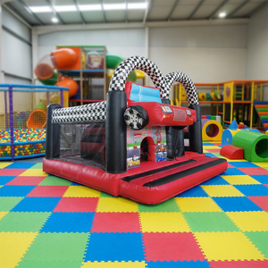 Château gonflable sur le thème de la voiture WINSUN en PVC avec toboggan, souffleur, robuste et facile à installer pour les fêtes d'anniversaire des enfants - Product Image 1