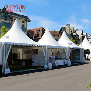 Tente Pagode Blanche en PVC de Style Arabe pour Mariages et Événements 4m x 4m 5m x 5m - Product Image 4