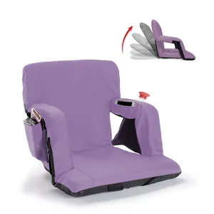 Vendita diretta in fabbrica sedili da stadio personalizzabili sedie da stadio da esterno con schienale regolabile portatile pieghevole