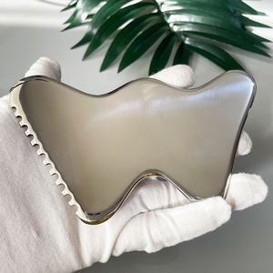 Strumento di contorno GuaSha in acciaio inossidabile per viso + corpo GuaSha raschietto fasciale in acciaio inossidabile - Product Image 3