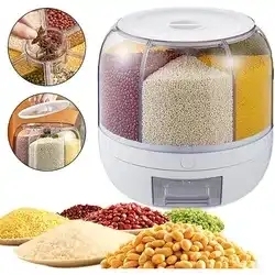 Vente en gros - Meilleure vente : Distributeur rotatif de céréales et de riz à 6 compartiments pour cuisine - Product Image 2