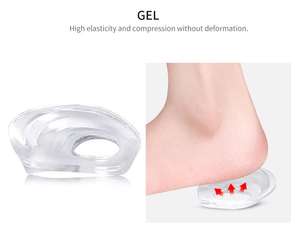 Plantillas Ortopédicas con Amortiguación de Gel <span class=keywords><strong>para</strong></span> Aliviar el Dolor de Espolón Óseo, Corrector de Piernas en X y Piernas en O, Almohadilla de Talón - Product Image 4