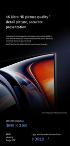 Moniteur de jeu Redmi A27U 4K Ultra HD 27 pouces IPS à écran rigide 60Hz, écran d'ordinateur version chinoise avec type C - Product Image 4