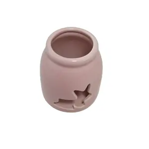 custom modern zoon design Diverse patterns Ceramic candle container cup Coloured glaze candle jar suspensible Candle Stand