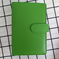 Meilleures ventes : Classeur de luxe format A6 en cuir PU imperméable avec fermeture magnétique, motif macaron classique, idéal pour la planification budgétaire